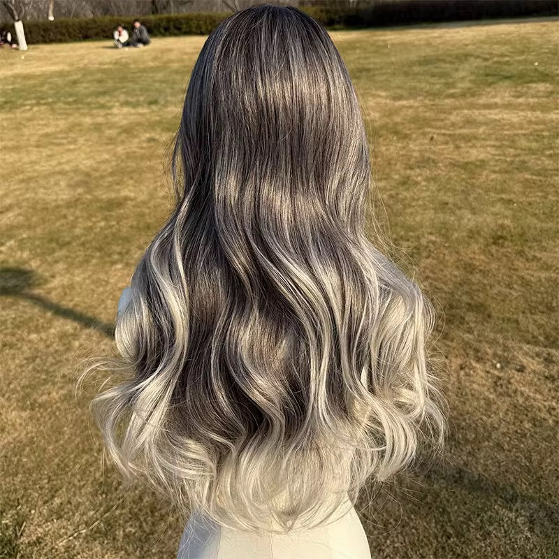 LDM Smoky Silver Melt – Luxury Balayage Wig